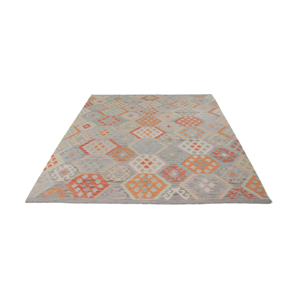 Kelim Rug - Splash - 296 x 201 cm - multicolored