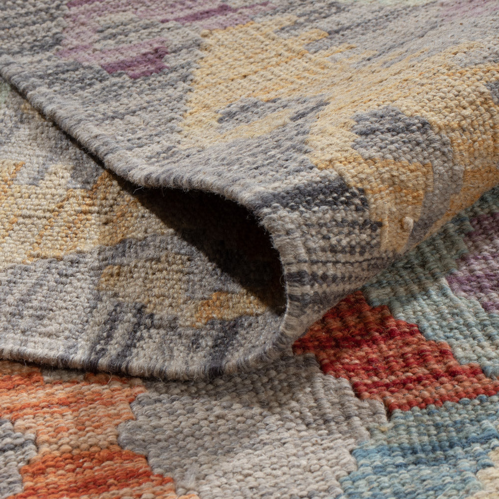 Kelim Rug - Splash - 293 x 206 cm - multicolored