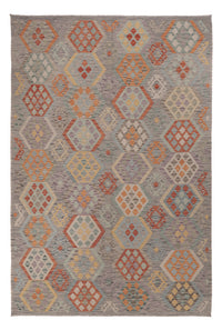 Kelim Rug - Splash - 298 x 202 cm - multicolored