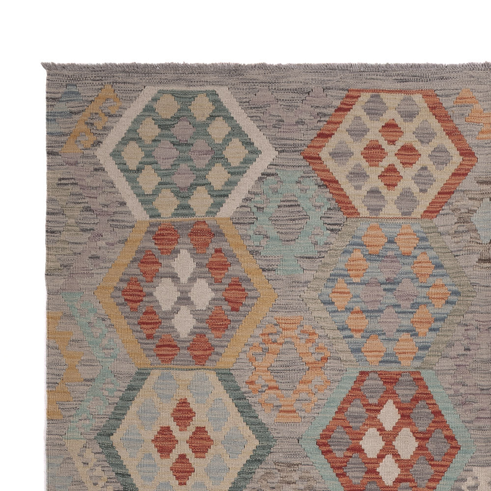 Kelim Rug - Splash - 297 x 198 cm - multicolored