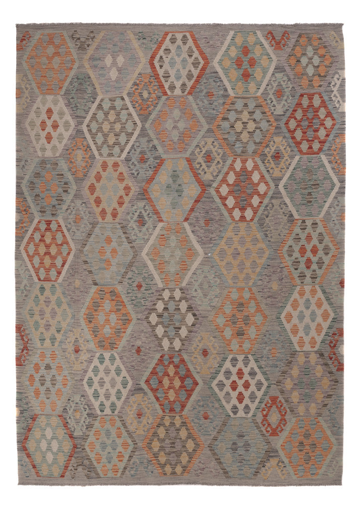 Kelim Rug - Splash - 292 x 214 cm - multicolored