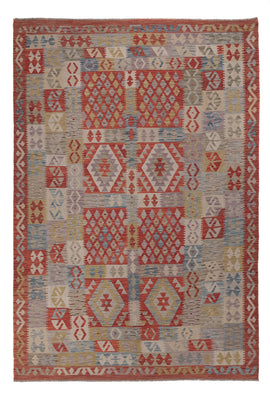 Kelim Rug - Splash - 304 x 206 cm - multicolored