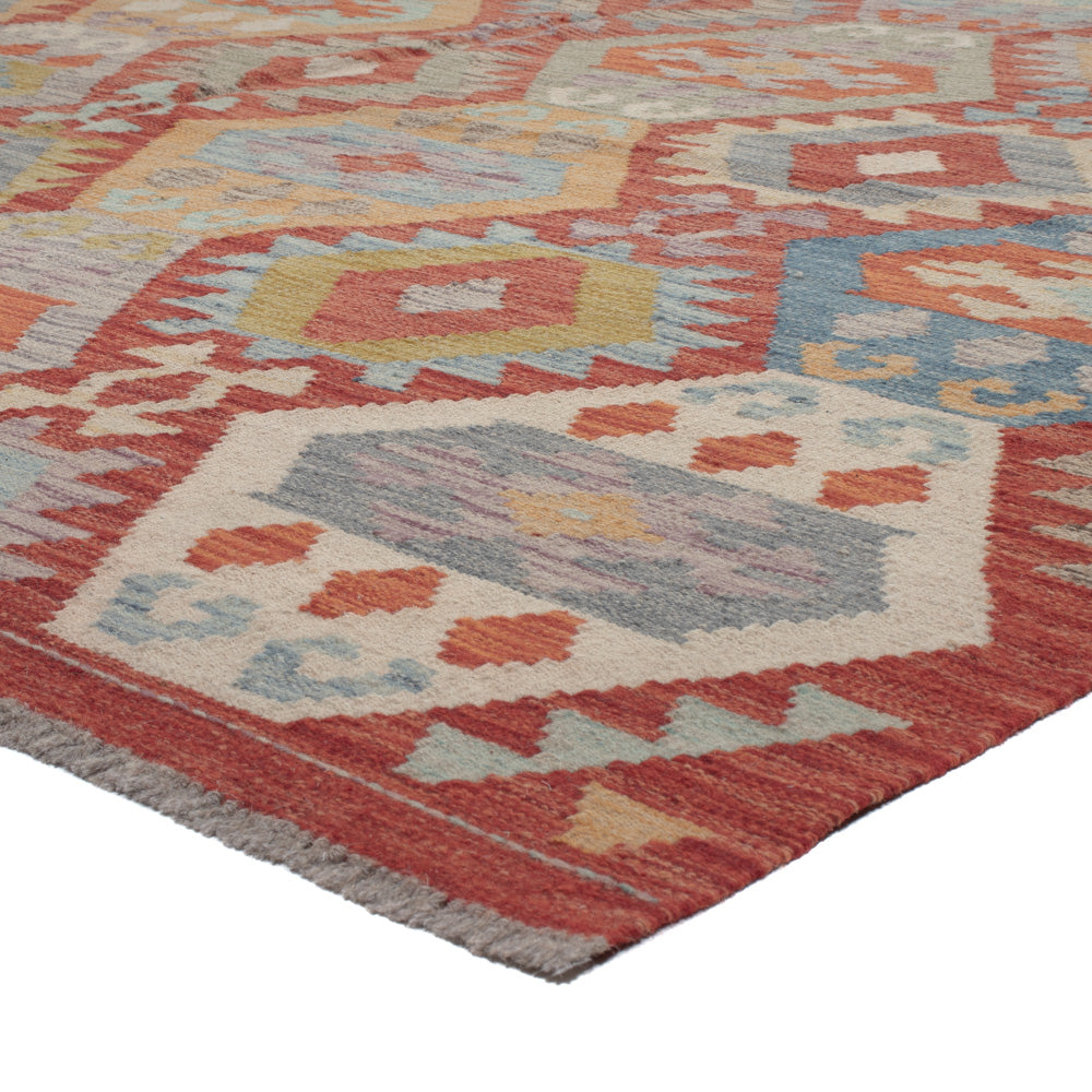 Kelim Rug - Splash - 308 x 208 cm - multicolored