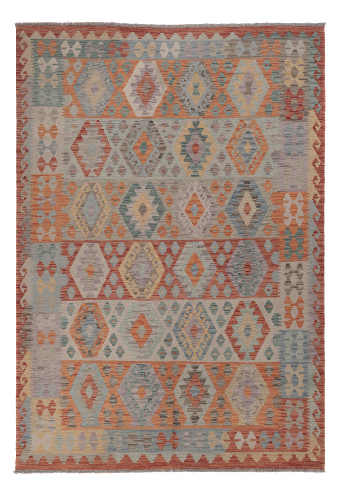 Kelim Rug - Splash - 282 x 195 cm - multicolored