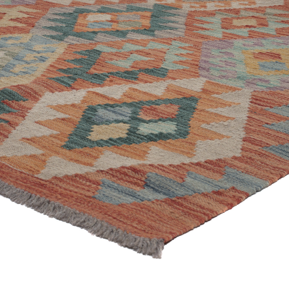 Kelim Rug - Splash - 301 x 197 cm - multicolored