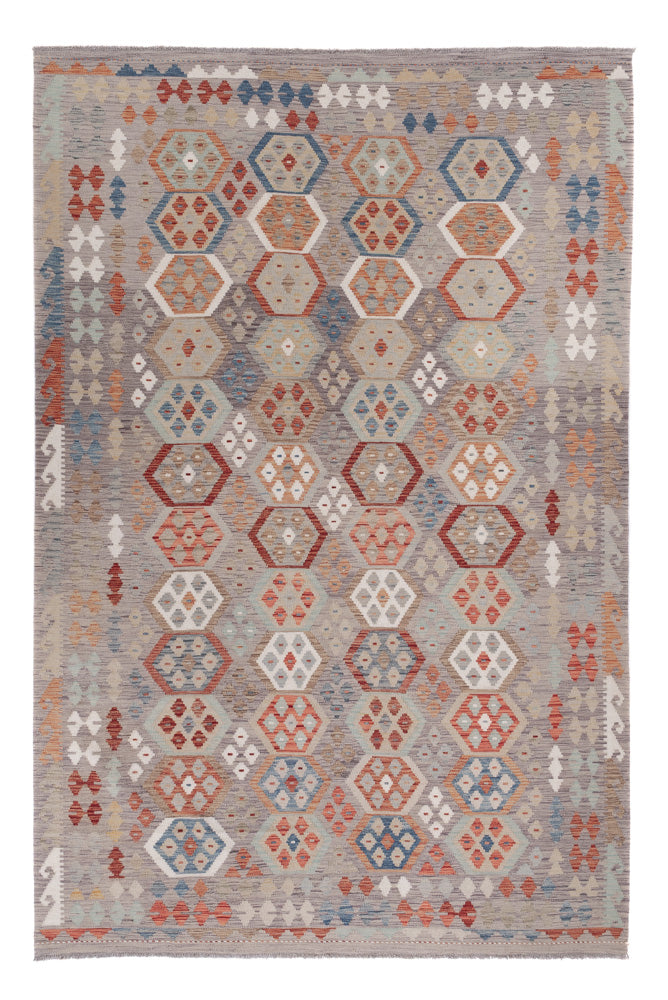 Kelim Rug - Splash - 304 x 207 cm - multicolored