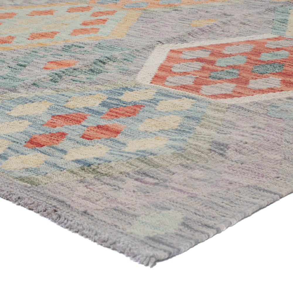 Kelim Rug - Splash - 299 x 211 cm - multicolored