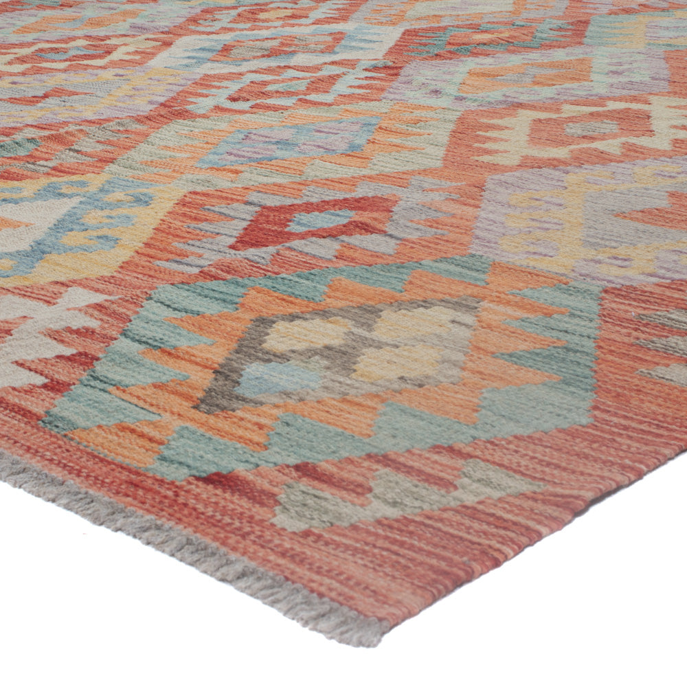 Kelim Rug - Splash - 307 x 253 cm - multicolored