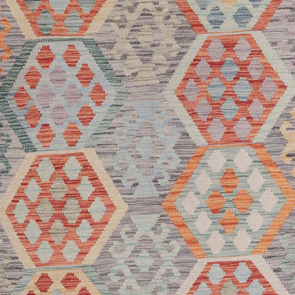 Kelim Rug - Splash - 297 x 211 cm - multicolored