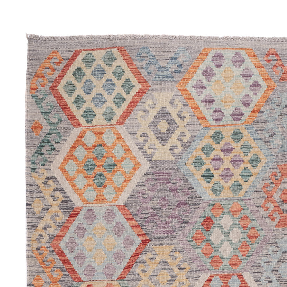 Kelim Rug - Splash - 297 x 211 cm - multicolored