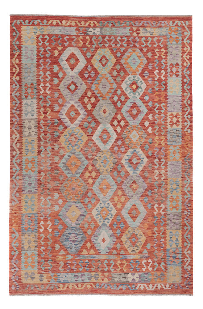 Kelim Rug - Splash - 295 x 197 cm - multicolored