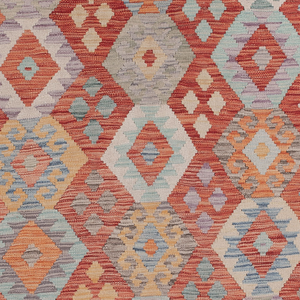 Kelim Rug - Splash - 295 x 197 cm - multicolored