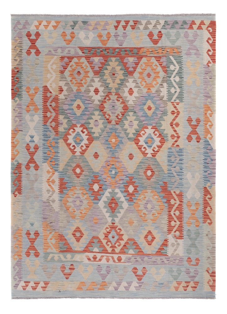Kelim Rug - Splash - 241 x 177 cm - multicolored