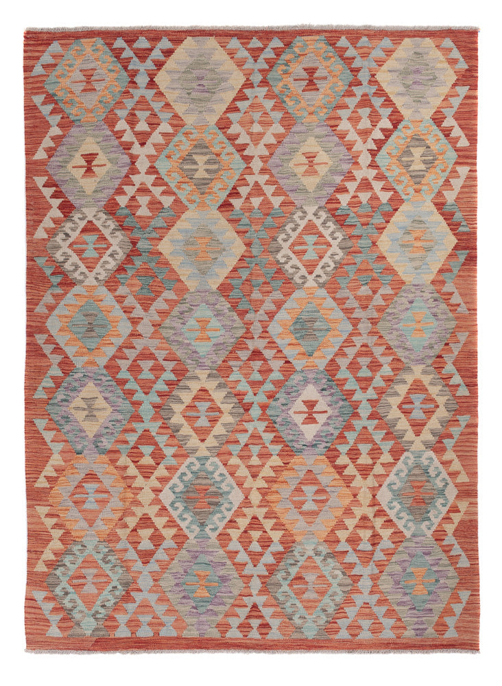 Kelim Rug - Splash - 237 x 177 cm - multicolored