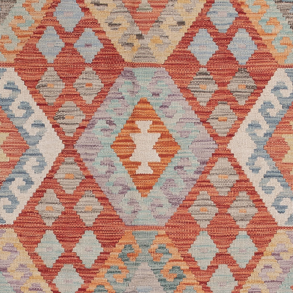 Kelim Rug - Splash - 244 x 176 cm - multicolored