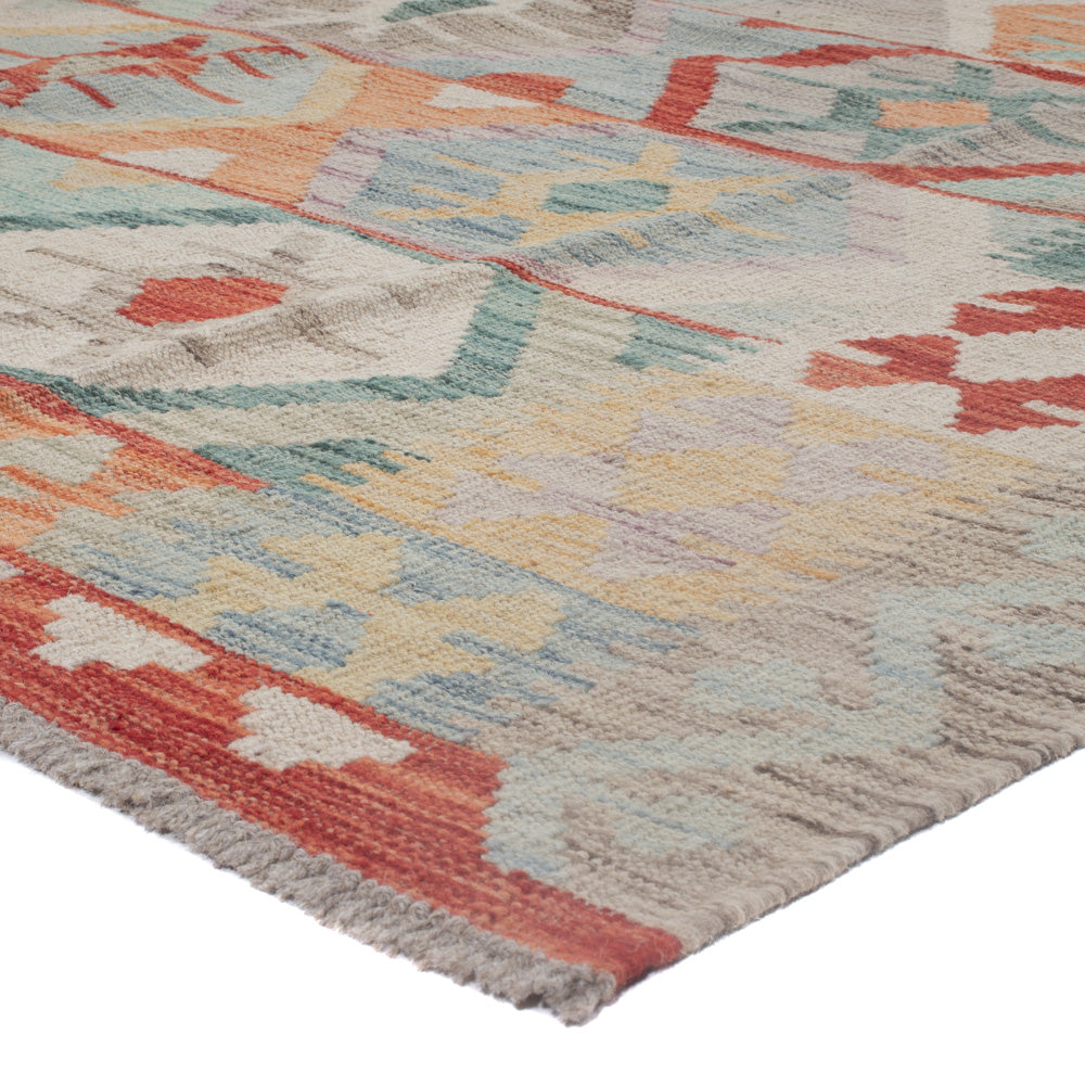 Kelim Rug - Splash - 248 x 181 cm - multicolored