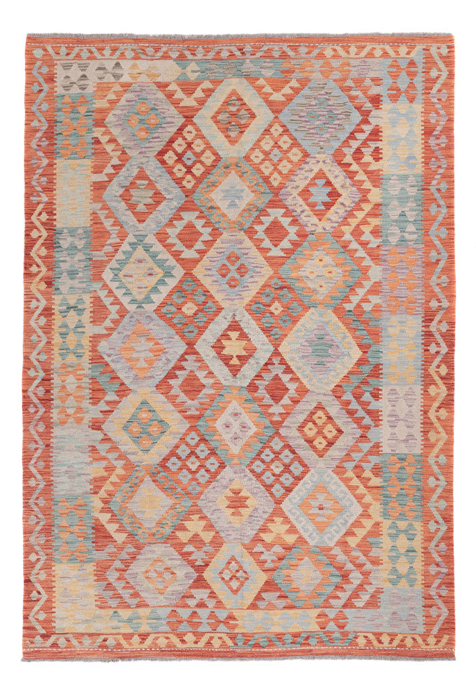 Kelim Rug - Splash - 246 x 173 cm - multicolored