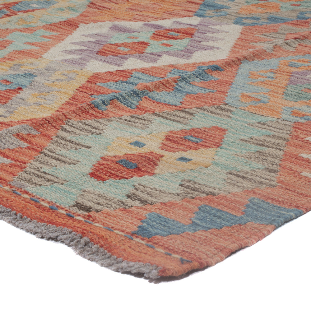 Kelim Rug - Splash - 242 x 174 cm - multicolored