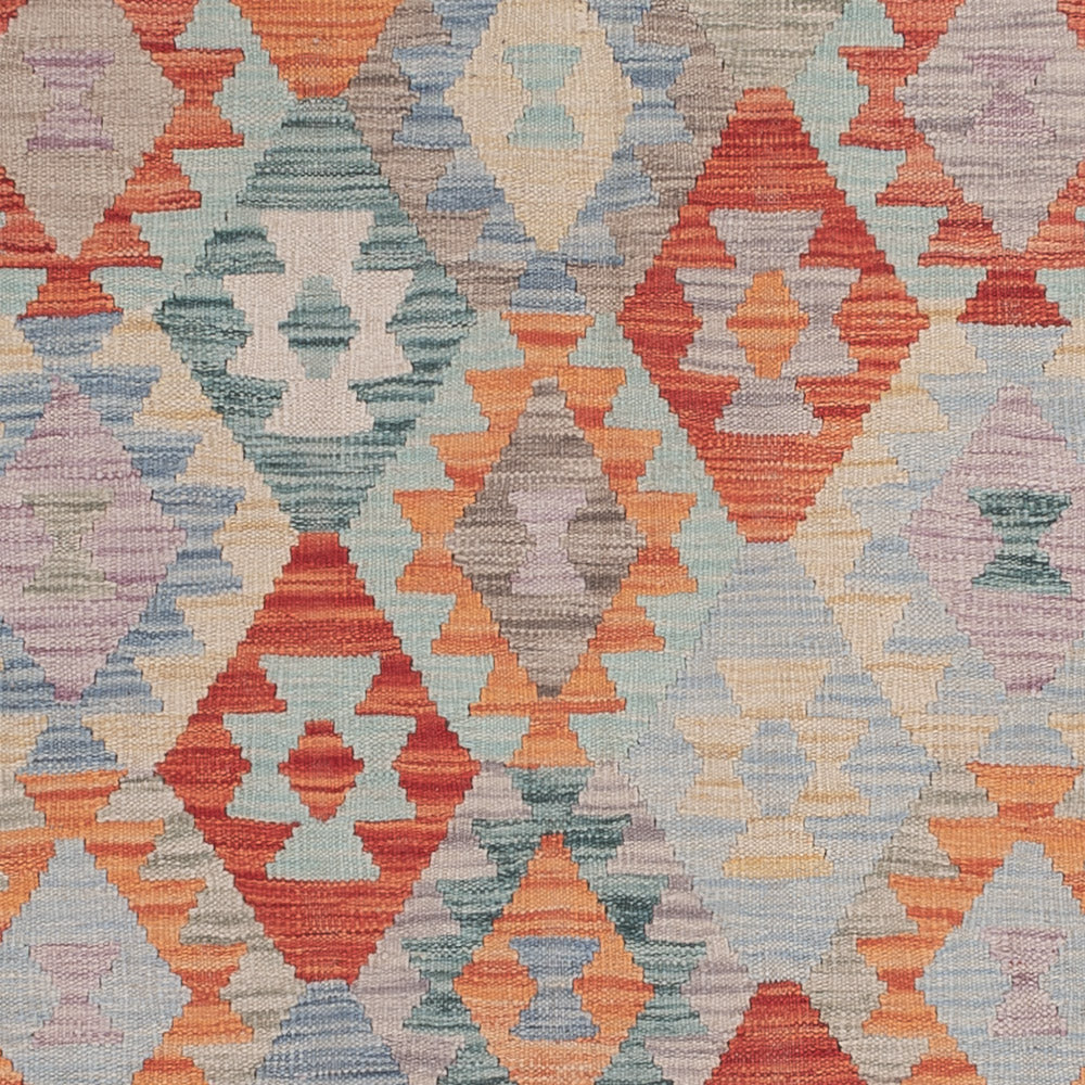 Kelim Rug - Splash - 243 x 178 cm - multicolored