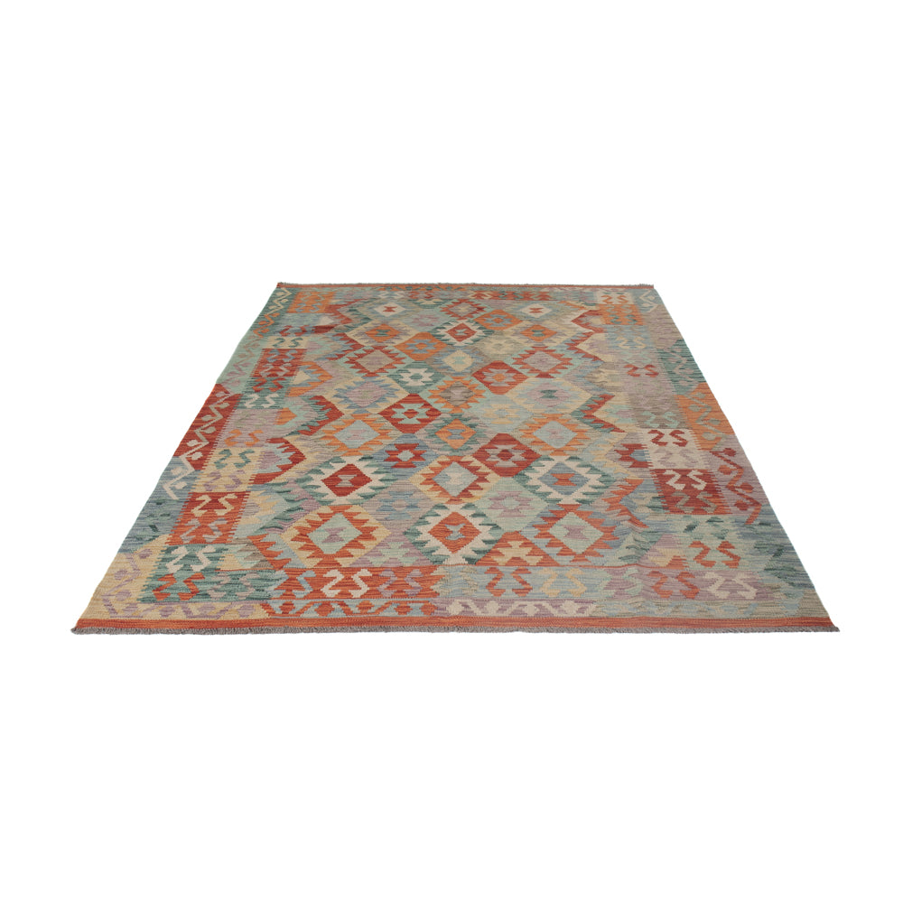Kelim Rug - Splash - 243 x 178 cm - multicolored