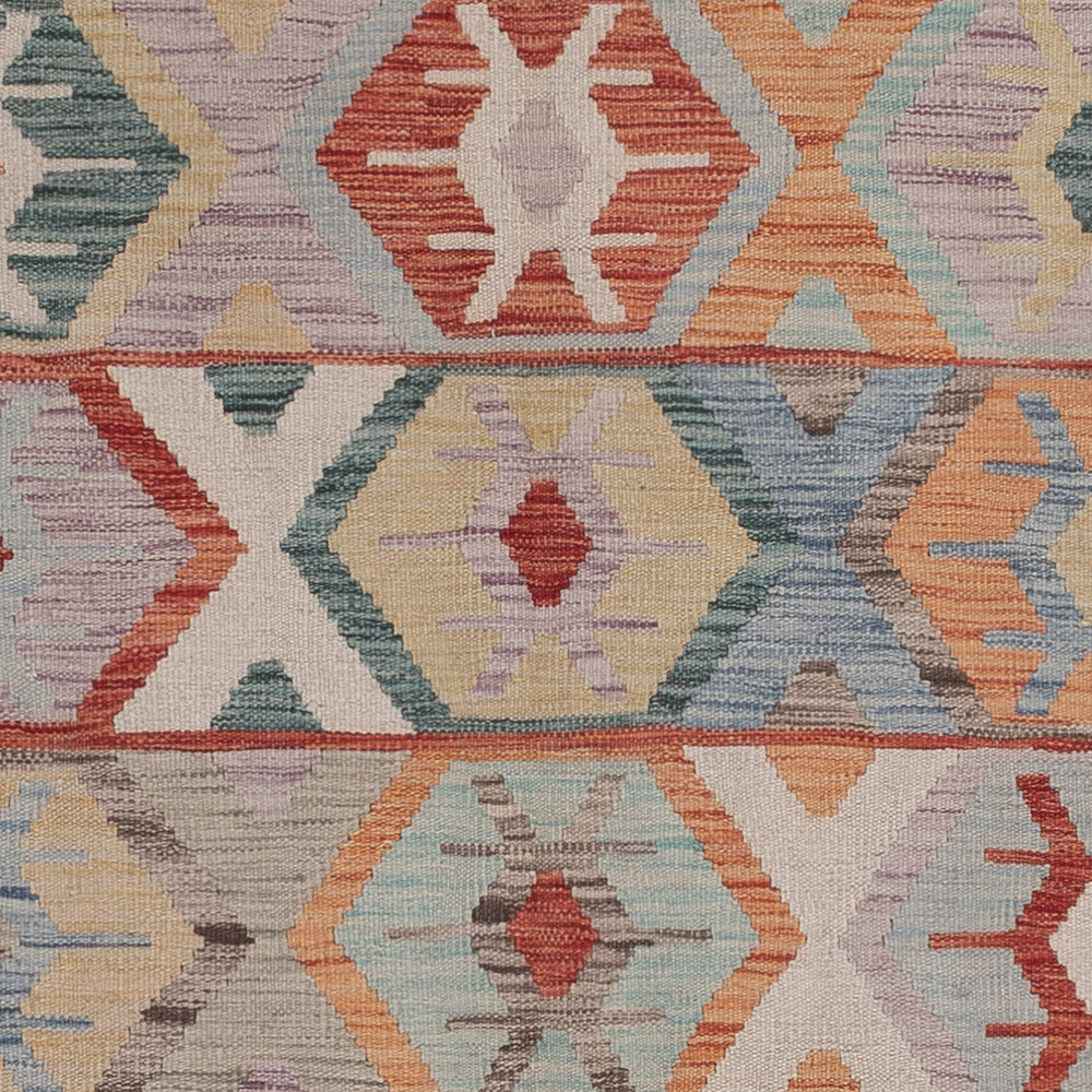 Kelim Rug - Splash - 244 x 176 cm - multicolored