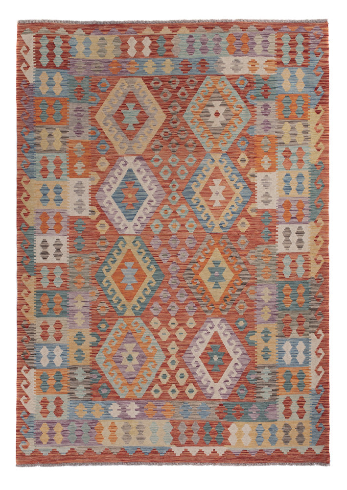 Kelim Rug - Splash - 248 x 180 cm - multicolored