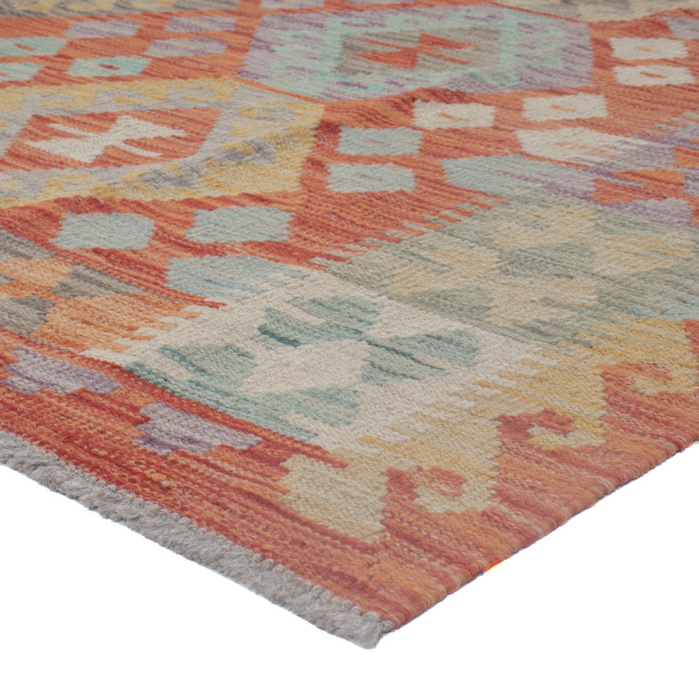Kelim Rug - Splash - 252 x 181 cm - multicolored