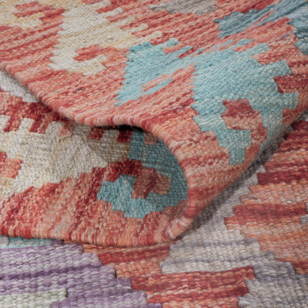 Kelim Rug - Splash - 232 x 181 cm - multicolored