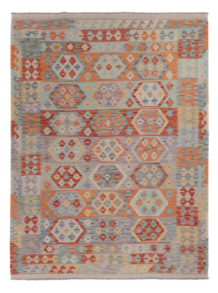 Kelim Rug - Splash - 242 x 178 cm - multicolored