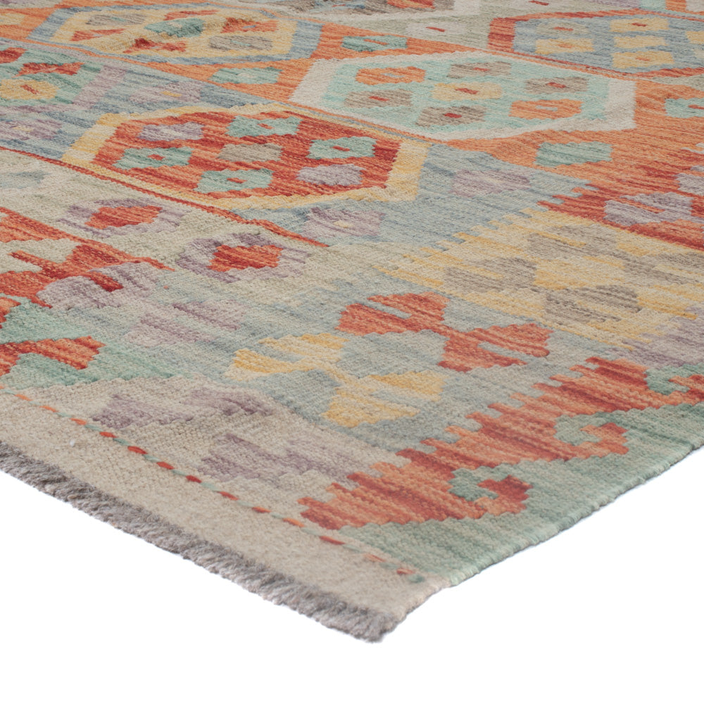Kelim Rug - Splash - 242 x 178 cm - multicolored