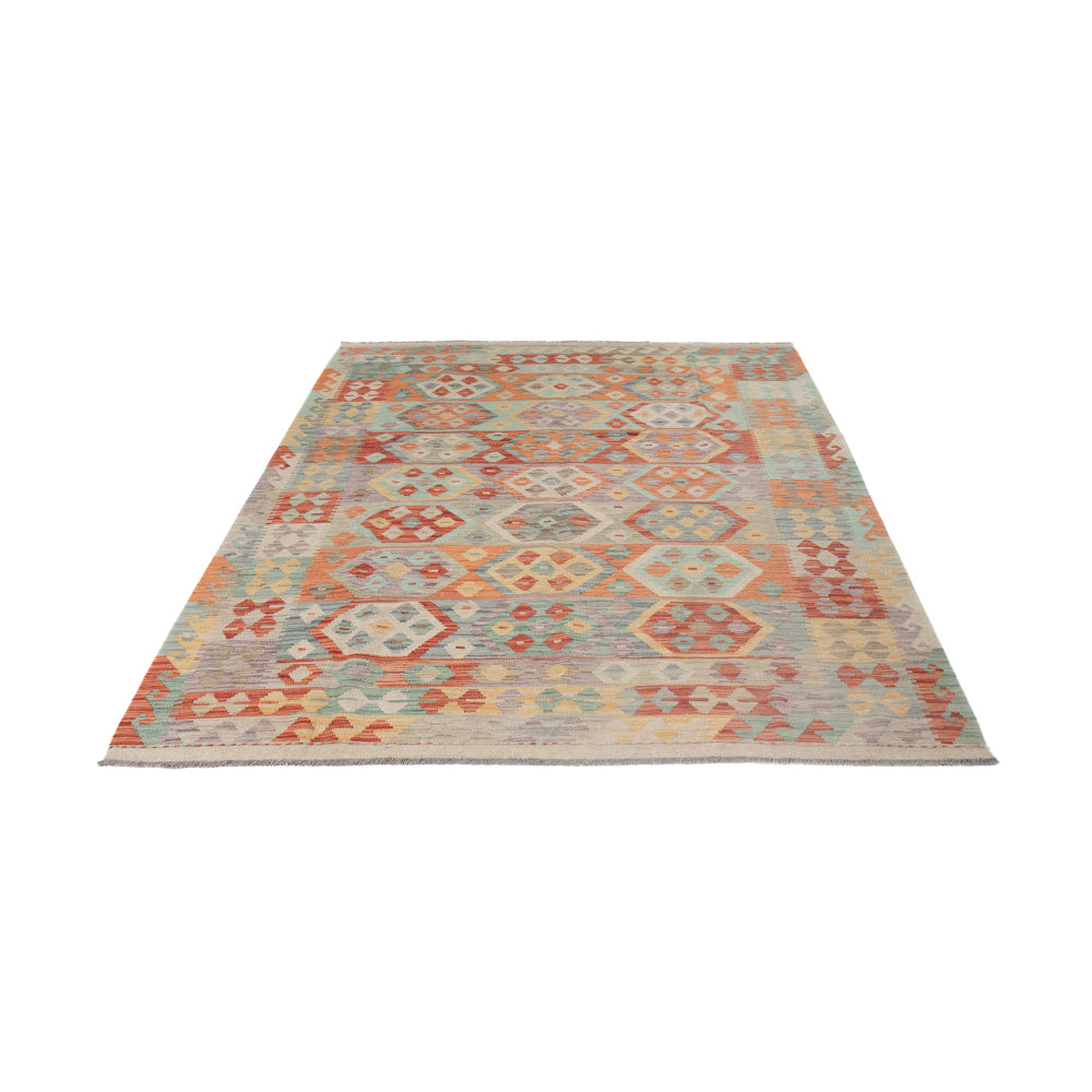 Kelim Rug - Splash - 242 x 178 cm - multicolored