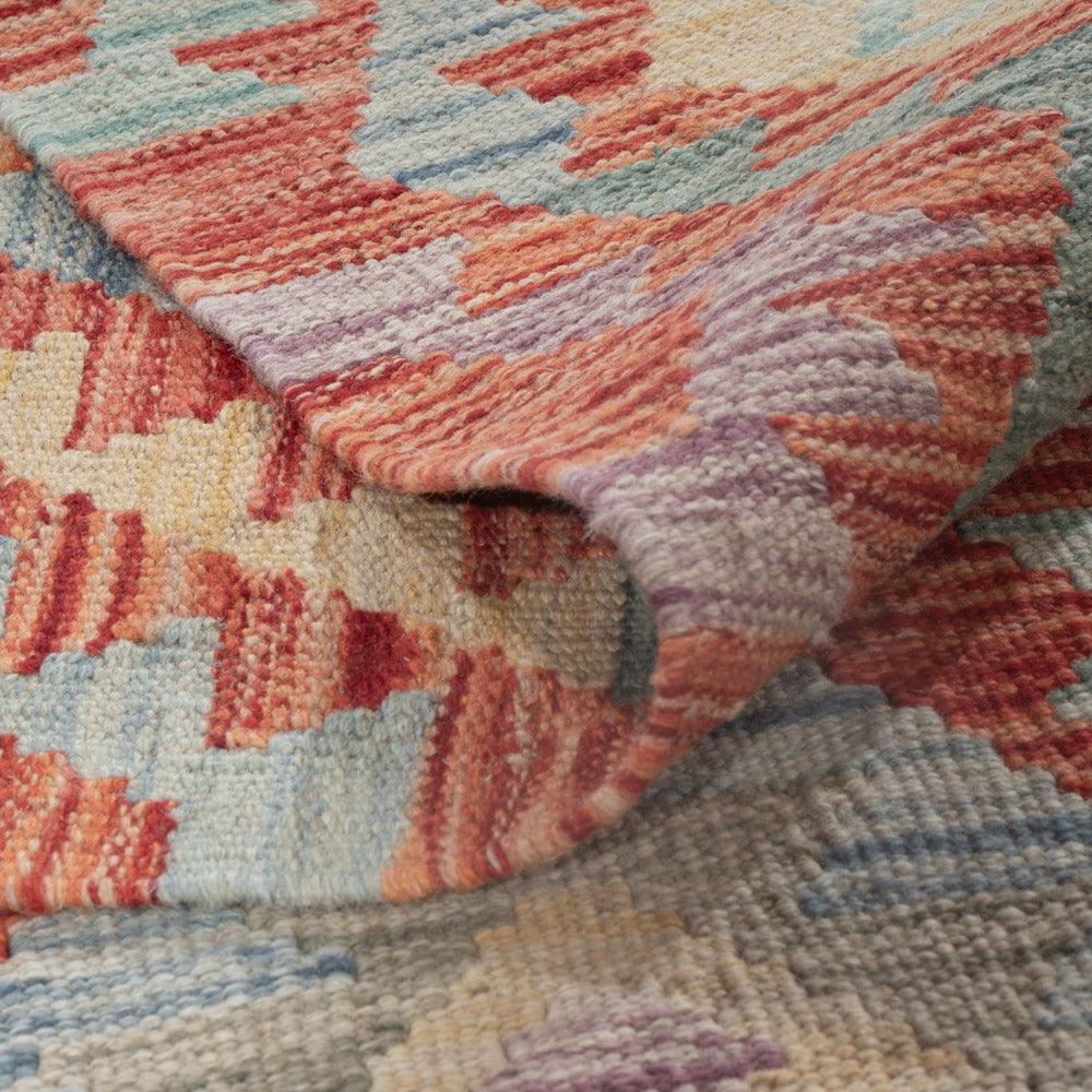 Kelim Rug - Splash - 224 x 166 cm - multicolored