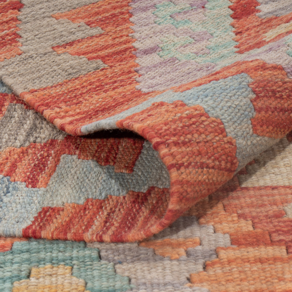 Kelim Rug - Splash - 245 x 173 cm - multicolored