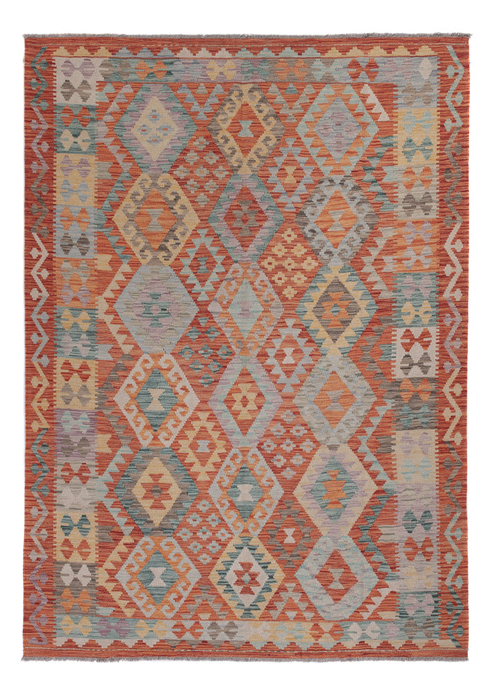 Kelim Rug - Splash - 251 x 181 cm - multicolored