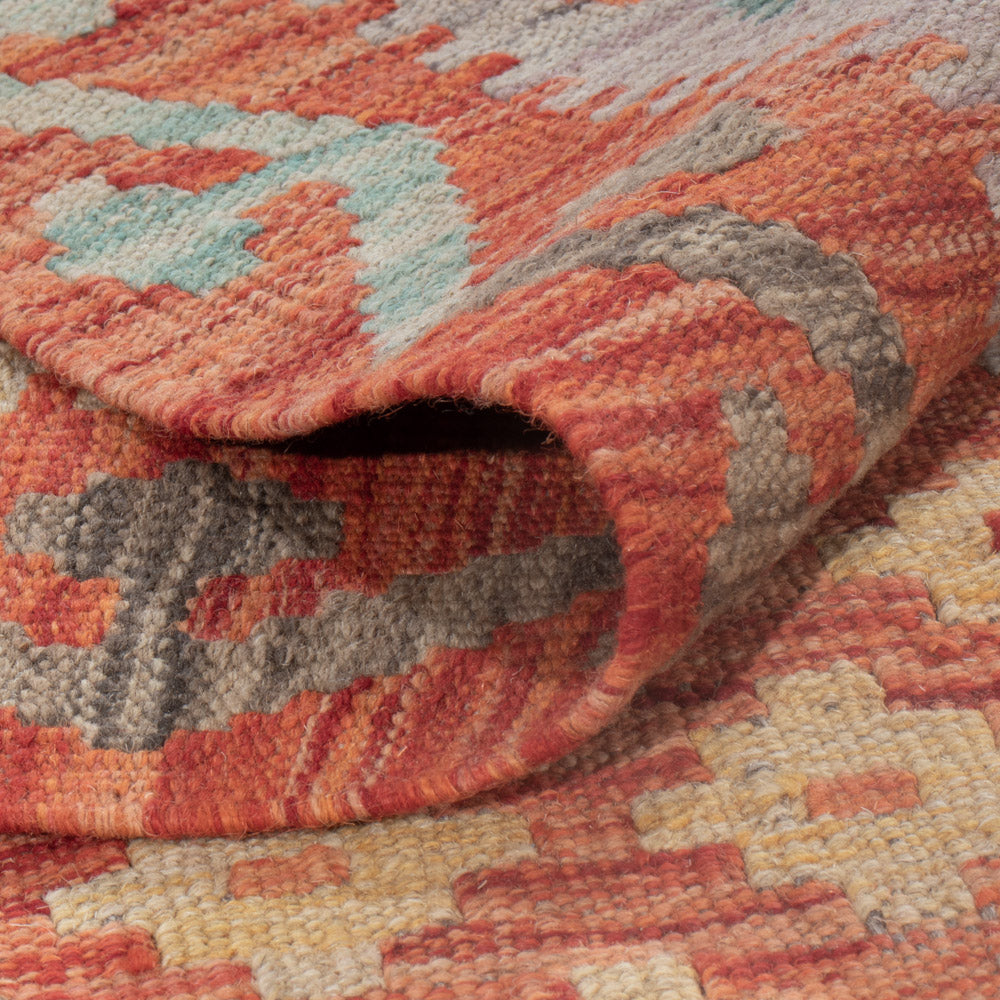 Kelim Rug - Splash - 251 x 181 cm - multicolored