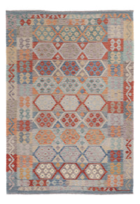 Kelim Rug - Splash - 244 x 167 cm - multicolored