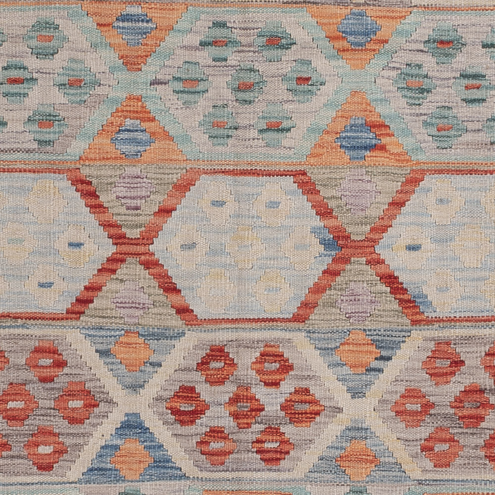 Kelim Rug - Splash - 244 x 167 cm - multicolored