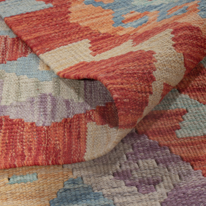 Kelim Rug - Splash - 243 x 177 cm - multicolored