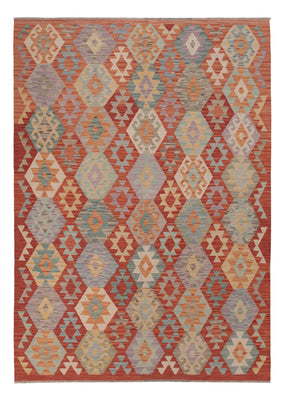 Kelim Rug - Splash - 252 x 178 cm - multicolored