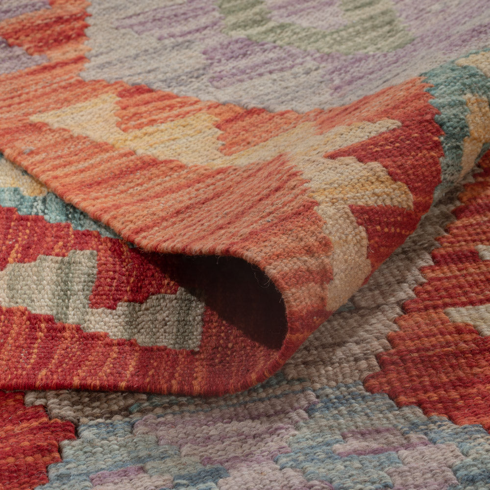 Kelim Rug - Splash - 252 x 178 cm - multicolored