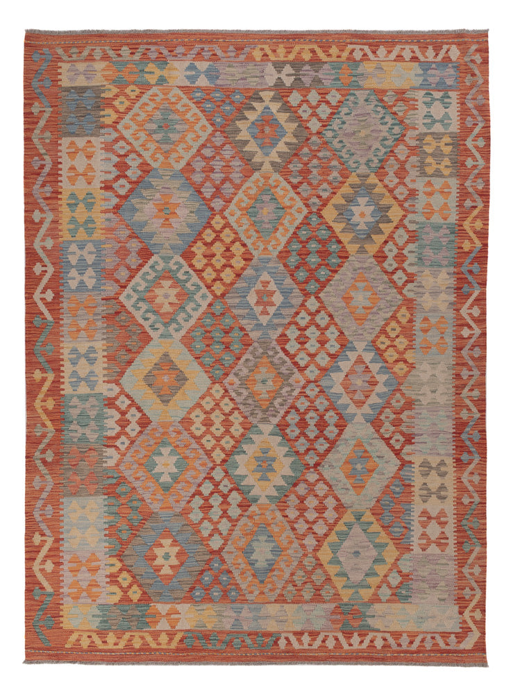 Kelim Rug - Splash - 248 x 180 cm - multicolored
