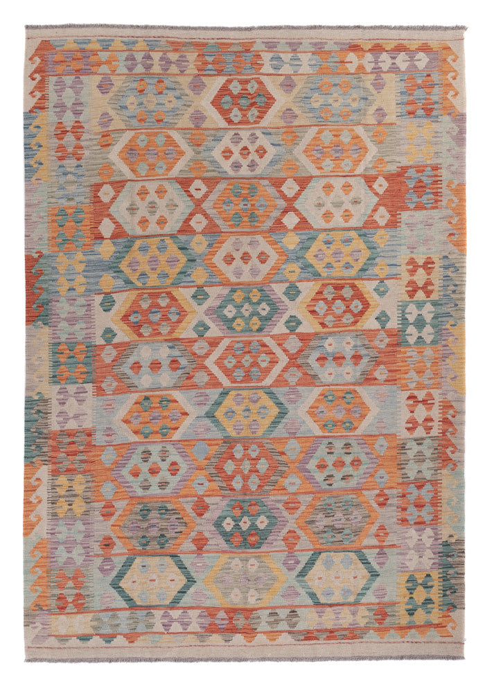 Kelim Rug - Splash - 245 x 177 cm - multicolored