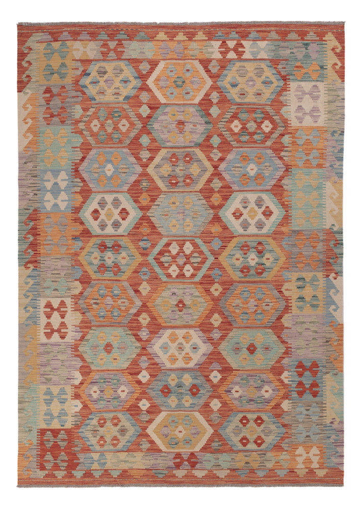Kelim Rug - Splash - 236 x 168 cm - multicolored