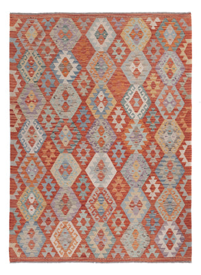 Kelim Rug - Splash - 237 x 178 cm - multicolored