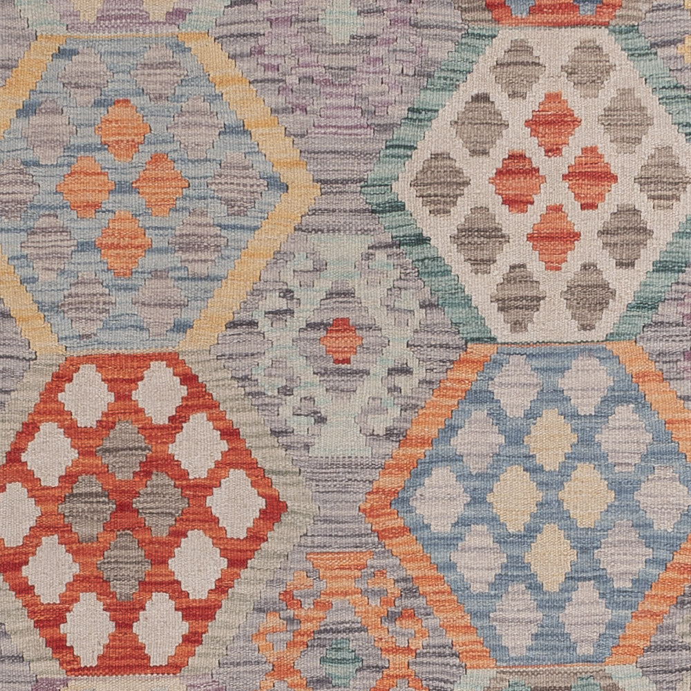 Kelim Rug - Splash - 238 x 176 cm - multicolored