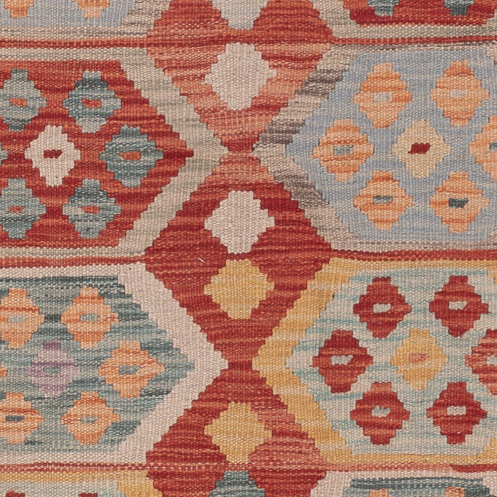 Kelim Rug - Splash - 193 x 149 cm - multicolored