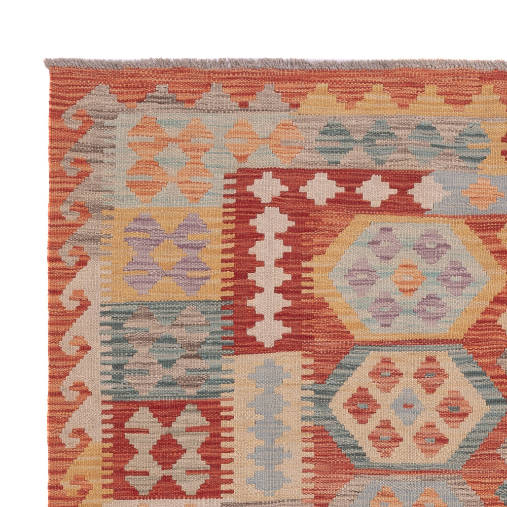 Kelim Rug - Splash - 193 x 149 cm - multicolored