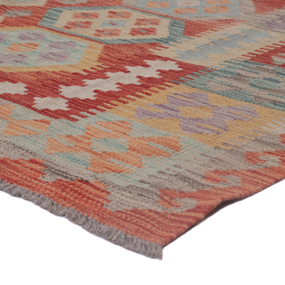 Kelim Rug - Splash - 193 x 149 cm - multicolored
