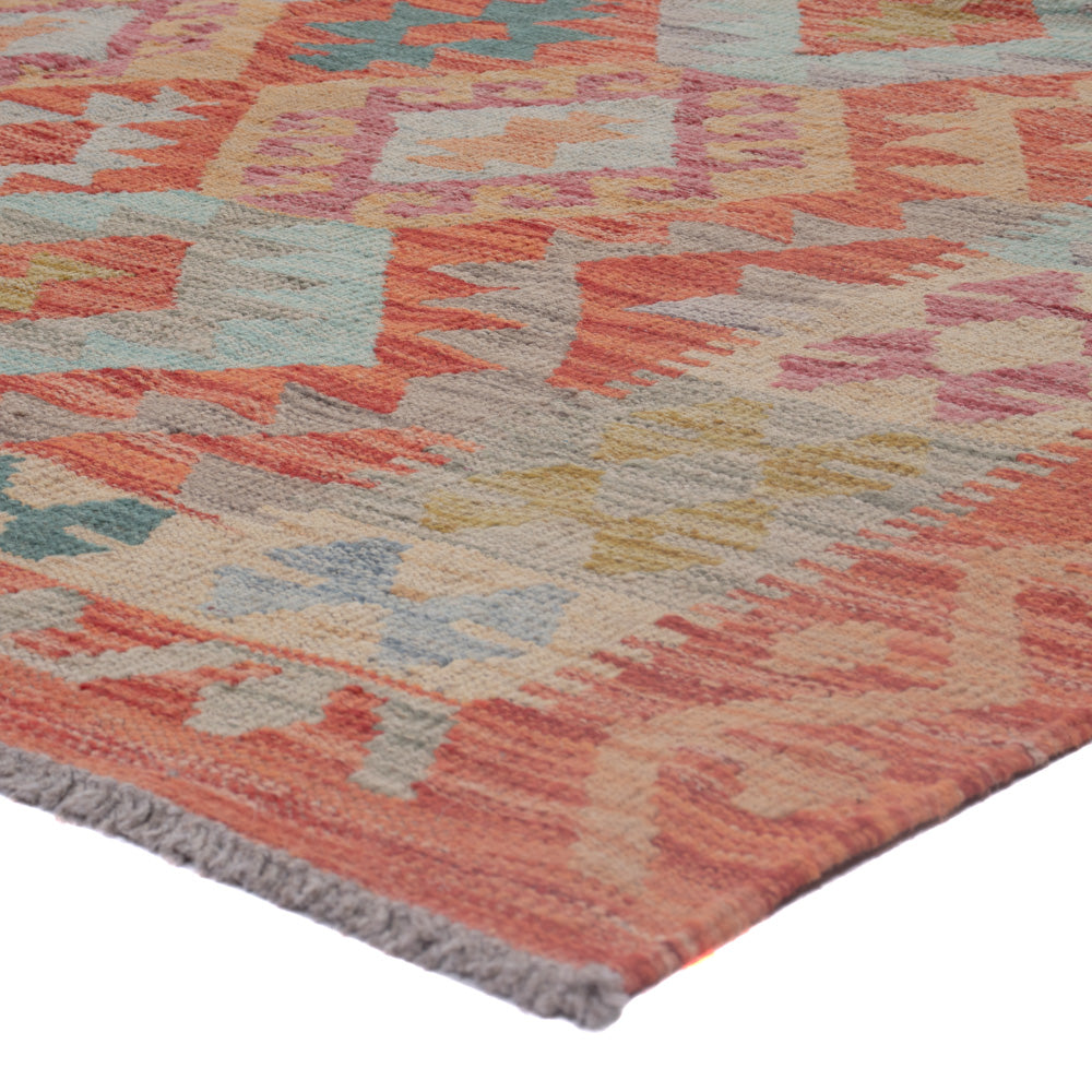 Kelim Rug - Splash - 196 x 147 cm - multicolored
