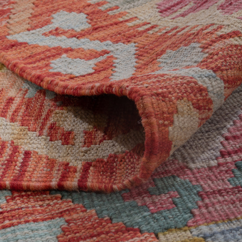 Kelim Rug - Splash - 196 x 147 cm - multicolored